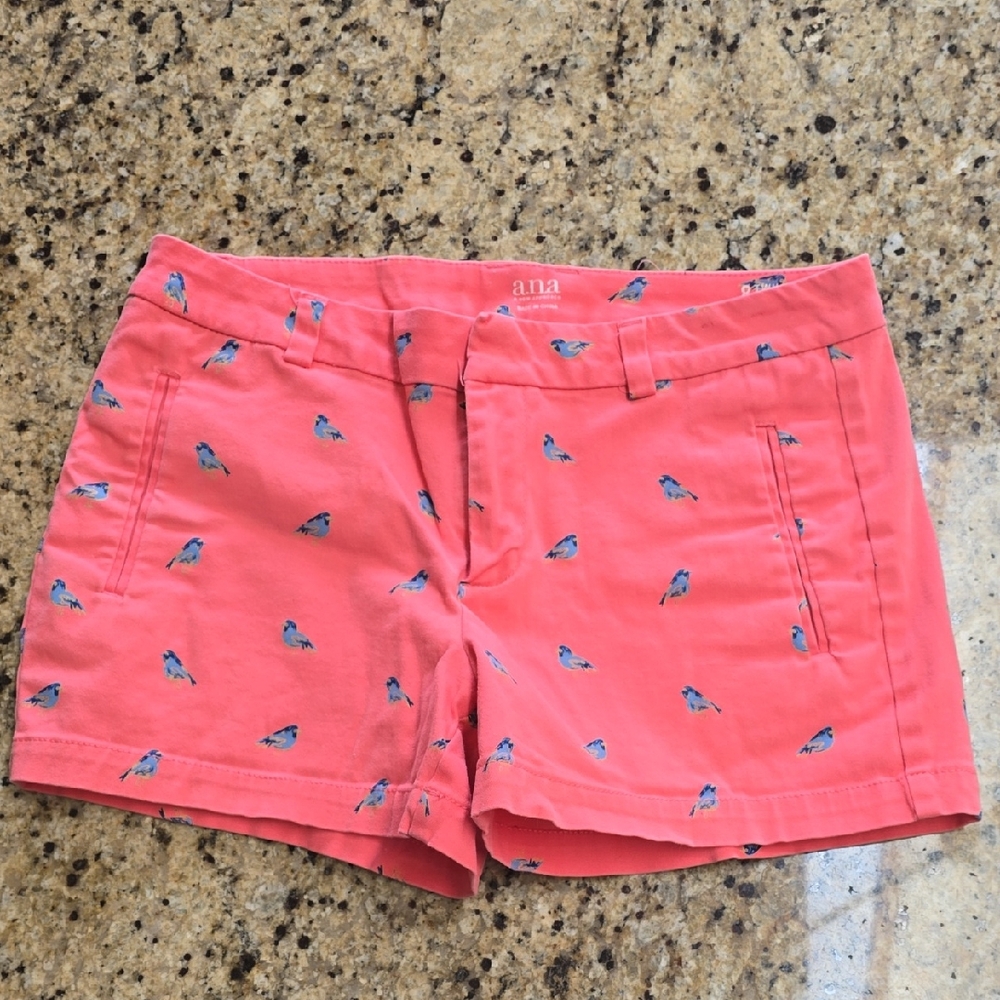 a.n.a Women's Pink Bird Pattern Shorts